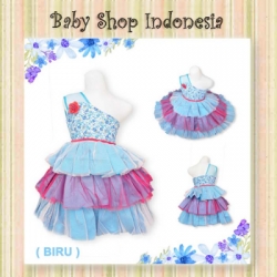 dress flowers biru  large